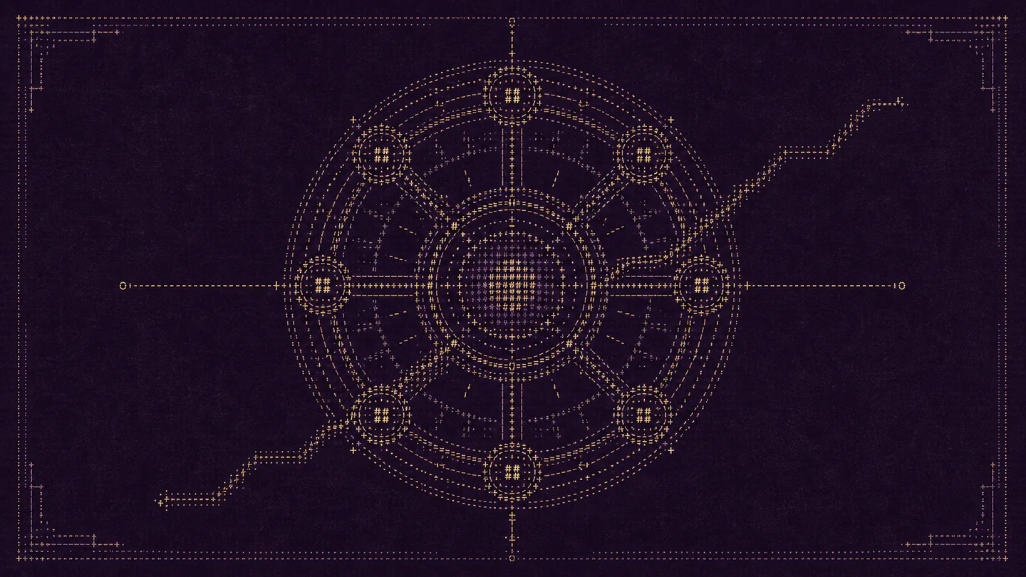 Da Vinci ASCII astrolabe instrument for a company operating layer