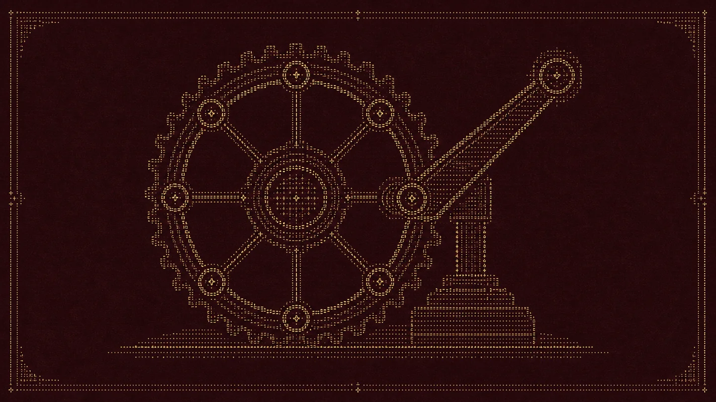 Da Vinci ASCII gear machine for turning meeting notes into project work
